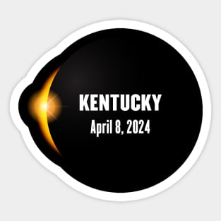 Total Solar Eclipse Kentucky 2024 Sticker